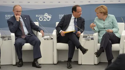 Putin, Merkel şi Hollande doresc o revenire cât mai grabnică la regimul de încetare a focului în Ucraina