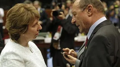 Preşedintele Traian Băsescu o primeşte la Cotroceni pe şefa diplomaţiei europene