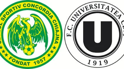 Concordia - U Cluj 0-2 în etapa a 3-a din Liga I