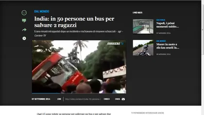 Gest EMOŢIONANT: Au răsturnat un autobuz ca să SALVEZE doi oameni VIDEO