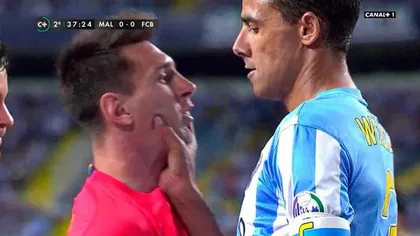 REVOLTĂTOR. Messi, victima unui gest golănesc în meciul cu Malaga VIDEO