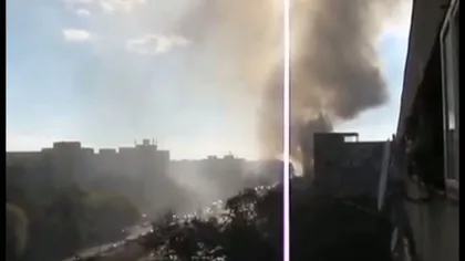 Incendiu la un restaurant din cartierul Drumul Taberei VIDEO