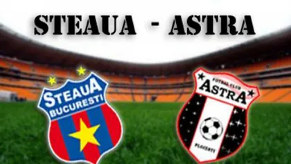 STEAUA - ASTRA 0-0: Dublă bară Steaua, lupta pentru titlu rămâne deschisă. REZULTATE şi CLASAMENT