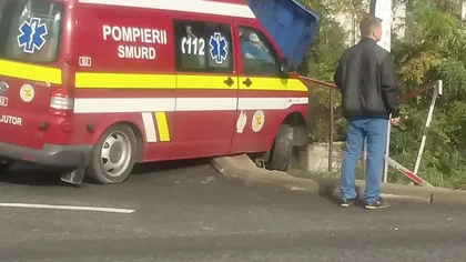 ACCIDENT cu o ambulanţă SMURD, în Gorj