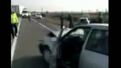 Maşină spulberată în Vrancea de un şofer beat. Şase persoane sunt rănite
