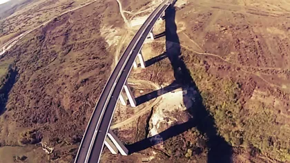 Cum arată Autostrada A1 Sibiu-Orăştie, văzută de la înălţime VIDEO
