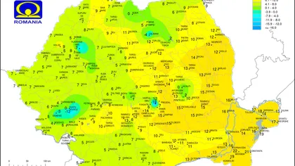 HARTA INDICELUI DE RĂCIRE: Locul din România unde acum sunt -19 grade Celsius