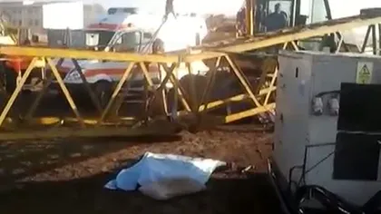 Un muncitor a murit strivit de macara şi altul a fost rănit, pe un şantier din Iaşi VIDEO