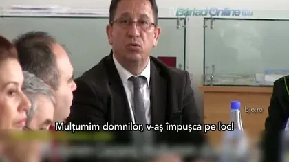 Primarul violent din Bârlad, noi ieşiri scandaloase în faţa camerelor de luat vederi