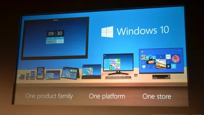 Microsoft a prezentat o primă versiune a sistemului de operare Windows 10