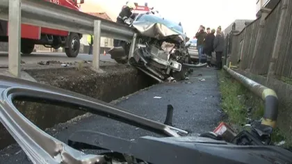 ACCIDENT ŞOCANT în Maramureş: O bară din metal a străpuns maşina, şoferul a scăpat ca prin MINUNE - VIDEO