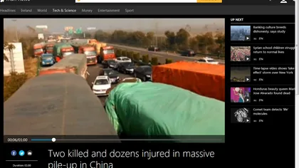 Accident îngrozitor în China: 70 de maşini s-au ciocnit pe o autostradă VIDEO