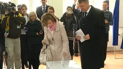 ALEGERI PREZIDENŢIALE 2014. Klaus Iohannis: Am votat pentru România lucrului bine făcut. Am emoţii, e normal