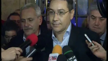 REZULTATE ALEGERI 2014. Victor Ponta: L-am FELICITAT pe Klaus Iohannis pentru VICTORIE VIDEO