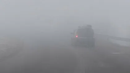COD GALBEN de ceaţă, inclusiv pe Autostrada Soarelui. Vezi judeţele vizate