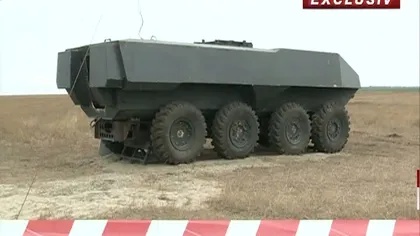 Armata română testează un prototip de transportor blindat VIDEO