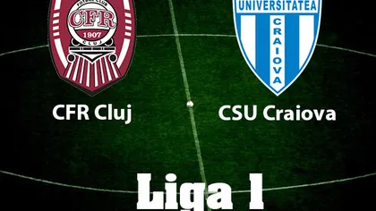 CFR CLUJ - CSU CRAIOVA 0-0: Oltenii rămân invincibili