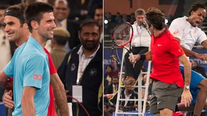 Roger Federer a inventat o nouă lovitură în tenis. Execuţie magnifică împotriva lui Djokovic VIDEO