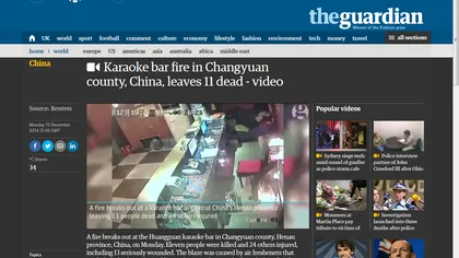 Tragedie în China: Unsprezece persoane au murit într-un incendiu produs într-un bar VIDEO