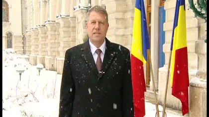 MESAJUL preşedintelui KLAUS IOHANNIS transmis românilor de Anul Nou VIDEO