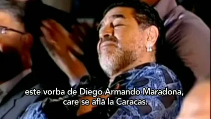 Maradona a adormit în timpul unui discurs al preşedintelui Nicolas Maduro VIDEO