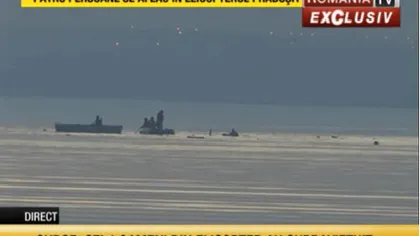 Elicopter SMURD, PRĂBUŞIT în lac la Mamaia. MARTOR: Am auzit cum strigă 
