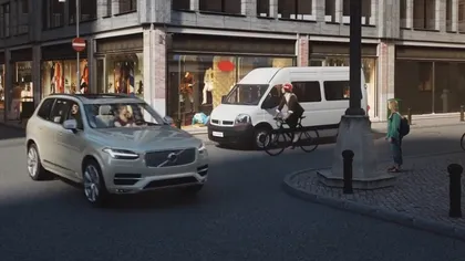 Siguranţa rutieră: Volvo protejează bicicliştii VIDEO
