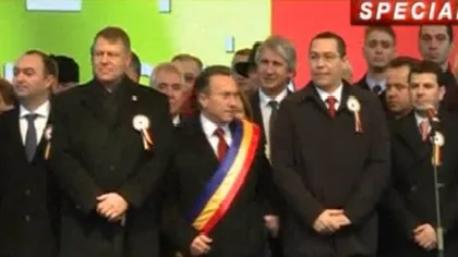 Klaus Iohannis şi Victor Ponta, împreună la Iaşi de Ziua Unirii VIDEO