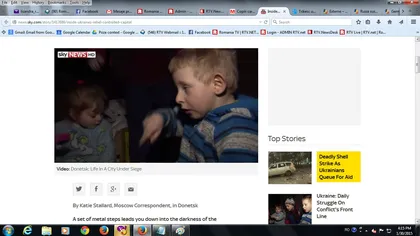 Copiii care trăiesc într-un buncăr din Doneţk cred că armata îi atacă şi 