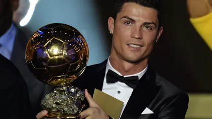 Cristiano Ronaldo, GEST ULUITOR după ce a câştigat Balonul de Aur VIDEO