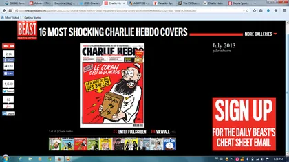 Atentat TERORIST la Paris. Cele mai ŞOCANTE caricaturi apărute în Charlie Hebdo GALERIE FOTO