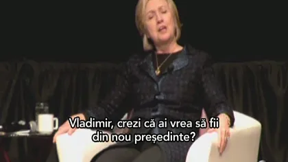 Hillary Clinton, actriţă de comedie. Vezi cum îl imită pe Vladimir Putin VIDEO