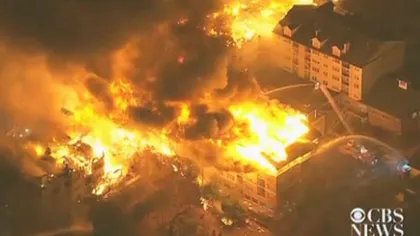 Incendiu de proporţii la un complex de locuinţe din New Jersey. Sute de apartamente au fost DISTRUSE