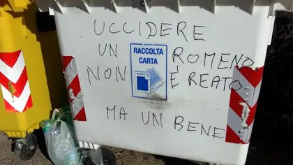 Inscripţii rasiste la ROMA: 