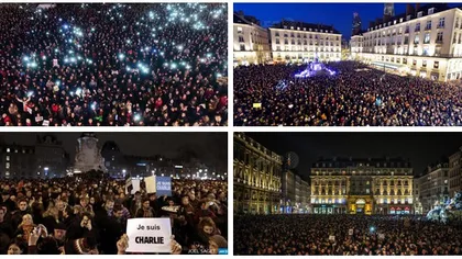 Atentat terorist la Paris: Peste 100.000 de oameni, la marş de solidaritate după atacul de la Charlie Hebdo