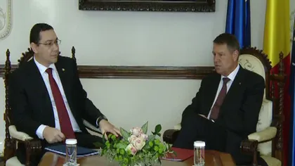 Klaus Iohannis s-a întâlnit cu Victor Ponta. IMAGINI de la întrevedere. Ce au discutat cei doi