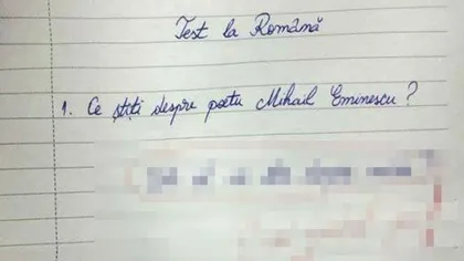 RÂZI cu LACRIMI! Ce a scris un elev într-o lucrare la limba română. FOTO