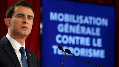 Atentatele din Franţa: Premierul anunţă NOI MĂSURI de luptă antiteroristă. 3.000 de persoane, monitorizate