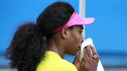 AUSTRALIAN OPEN. Serena Williams, probleme mari înaintea finalei cu Şarapova. Nu s-a putut antrena