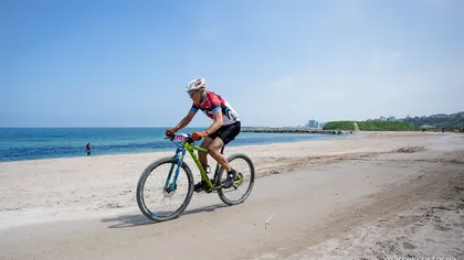 Biciclişti internaţionali pedalează pe litoralul românesc pentru Olimpiada Rio 2016