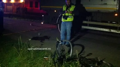 Un biciclist a fost spulberat de tren în Lugoj