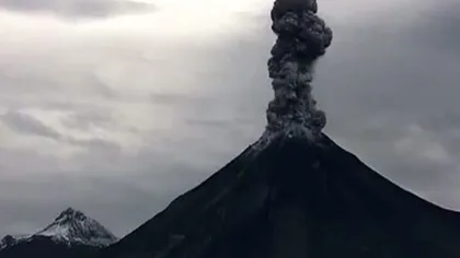 Vulcanul Colima a erupt din nou. Imagini spectaculoase VIDEO