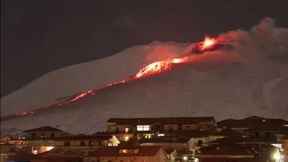 Vulcanul Etna a erupt din nou. Imagini SPECTACULOASE VIDEO