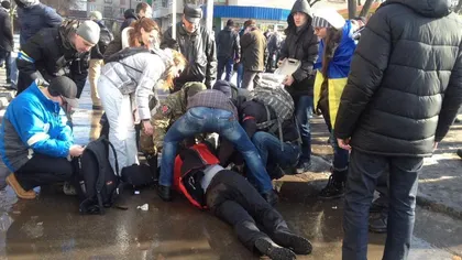 EXPLOZIE la Harkov, în timpul unui marş. Cel puţin trei morţi şi peste zece răniţi VIDEO