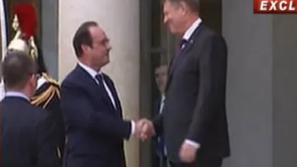 Klaus Iohannis, vizită oficială în Franţa. Şeful statului se întâlneşte cu Hollande VIDEO