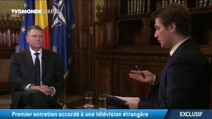 Klaus Iohannis, la TV5 Monde: Corupţia - o AMENINŢARE pentru România. Ce spune despre CRIZA din Ucraina