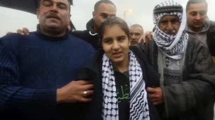 Fetiţa-simbol pentru copiii palestinieni aflaţi în închisorile israeliene, Malak al-Khatib, eliberată