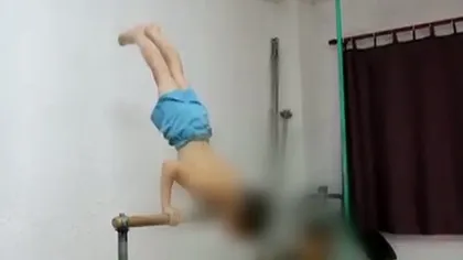 Micul Hercule, cele mai dure exerciţii. Imagini şocante de la antrenamentele sale VIDEO