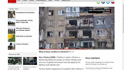 O rachetă a lovit un spital din Doneţk: Patru oameni au fost ucişi