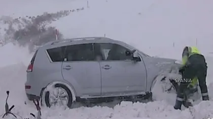 S-a întors iarna în Europa: Italia şi Spania, sub zăpadă VIDEO